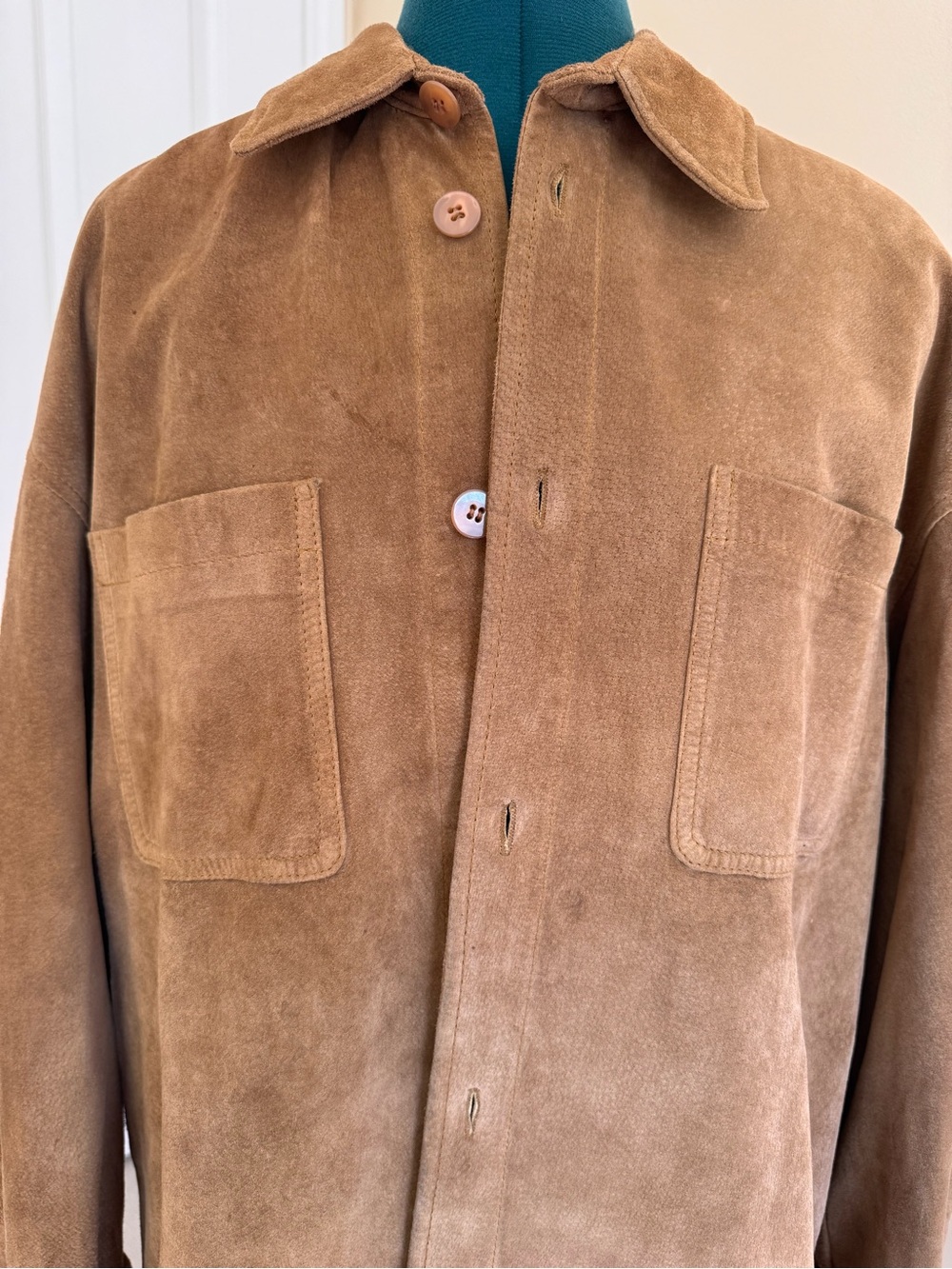 Mark Shale 100% genuine leather suede jacket